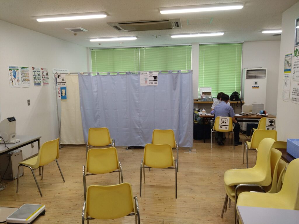 健康診断をする場所