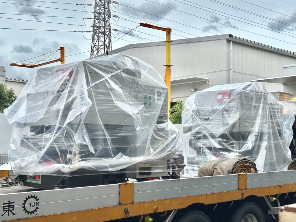 機械の導入作業